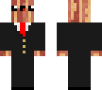kawaii bacon in a suit