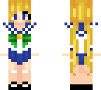 sailor moon with green bow
