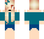 teal cute girl
