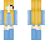 blue anime girl