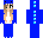 blue dino girl
