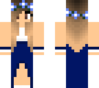 blue dress
