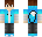 blue fox with fixed tail