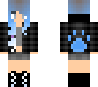 blue gradient gamer with paw print