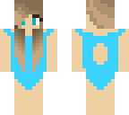 blue swimming costume