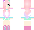 cute kawaii pink hair pastel girl
