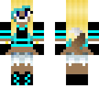 evelyn mcpe diy skin