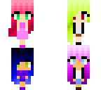 four mini girls