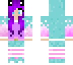 purple haired cat