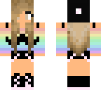 rainbow mustache girl