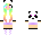 rainbow panda girl