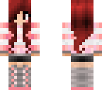redhead pink girl