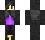 the puprle soul with a black cloke with grey eye
