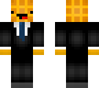 waffle with blue tie