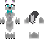 blue bow wolf