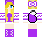 cute blode girl fox violet