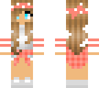 cute coral bandana girl blonde