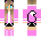 cute girl fox pink