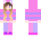 cute pink and purple pj cat girl