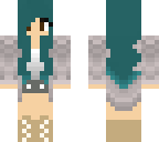 cyan girl in movie clothes