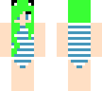 green beach kitty girl