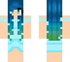 mint dress girl