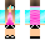 pink and blue wave girl