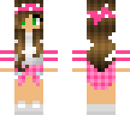 pink bandana girl brunette