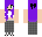 purple haired girl