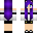 purpled-hair gal