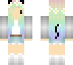 rainbow chibi cat girl