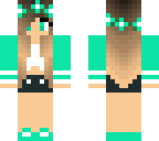 teal flower girl