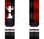black and red hair girl