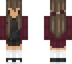 black dress maroon sweater