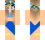 blue beach girl