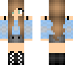 blue casual girl