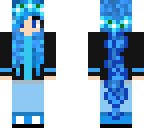 blue cute girl