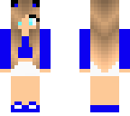 blue cute girl