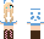 blue panda girl