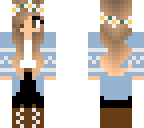 blue winter girl