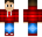 boy in tripped hoodie