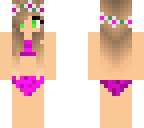 cute beach girl with flower headband