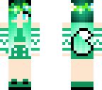 cute green fox girl
