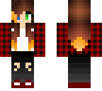 cute red flannel tomboy girl