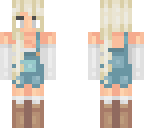 edited overalls girl