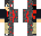 half boy half lava stone man