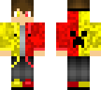 half red half yellow