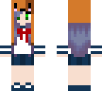 high school skin with hat