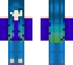 kawaii blue girl hair base linked