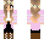 pink winter girl